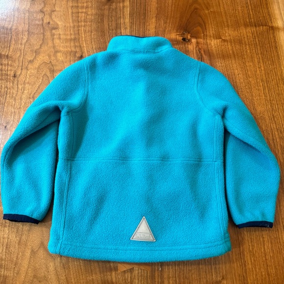 LL Bean Teal Fleece Full Zip Jacket. Size Kids 4. - Picture 12 of 17